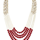 Bridal Bloom Kundan & Pearl Set | Elegant Bridal Jewellery by Peora