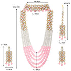 Bridal Bloom Kundan & Pearl Set | Elegant Bridal Jewellery by Peora