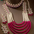 Bridal Bloom Kundan & Pearl Set | Elegant Bridal Jewellery by Peora