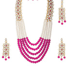 Bridal Bloom Kundan & Pearl Set | Elegant Bridal Jewellery by Peora