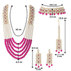 Bridal Bloom Kundan & Pearl Set | Elegant Bridal Jewellery by Peora