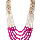 Bridal Bloom Kundan & Pearl Set | Elegant Bridal Jewellery by Peora