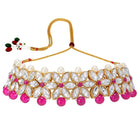 Bridal Bloom Kundan & Pearl Set - Rani Pink - 1