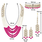 Bridal Bloom Kundan & Pearl Set | Elegant Bridal Jewellery by Peora