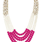 Bridal Bloom Kundan & Pearl Set | Elegant Bridal Jewellery by Peora