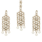Bridal Bloom Kundan & Pearl Set - White