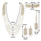 Bridal Bloom Kundan & Pearl Set | Elegant Bridal Jewellery by Peora