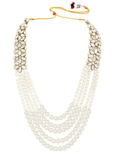 Bridal Bloom Kundan & Pearl Set - White