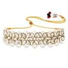 Bridal Bloom Kundan & Pearl Set - White