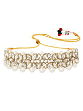 Bridal Bloom Kundan & Pearl Set - White