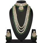 Lush Charms Kundan & Beads Bridal Set - Green