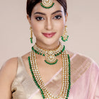 Lush Charms Kundan & Beads Bridal Set - Green
