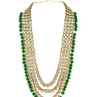Lush Charms Kundan & Beads Bridal Set - Green