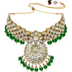 Lush Charms Kundan & Beads Bridal Set - Green
