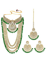 Lush Charms Kundan & Beads Bridal Set - Green