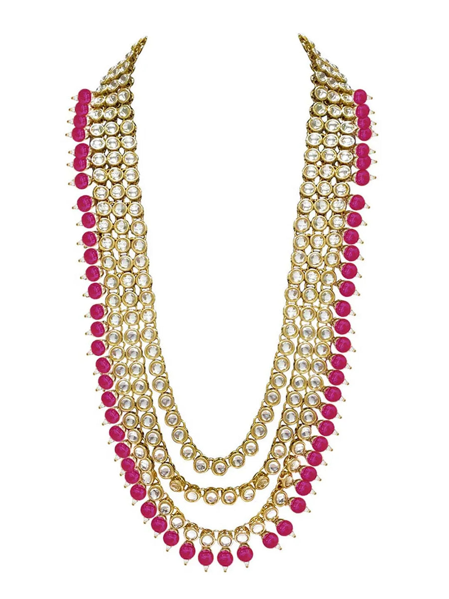 Kundan & Beads Bridal Set by Peora | Traditional Bridal Fashion Jewellery

