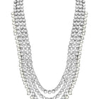 Lush Charms Kundan & Beads Bridal Set - Rhodium White