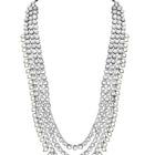Lush Charms Kundan & Beads Bridal Set - Rhodium White