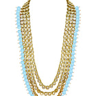 Azure Allure Radiant Bridal Jewellery Set - Sky Blue