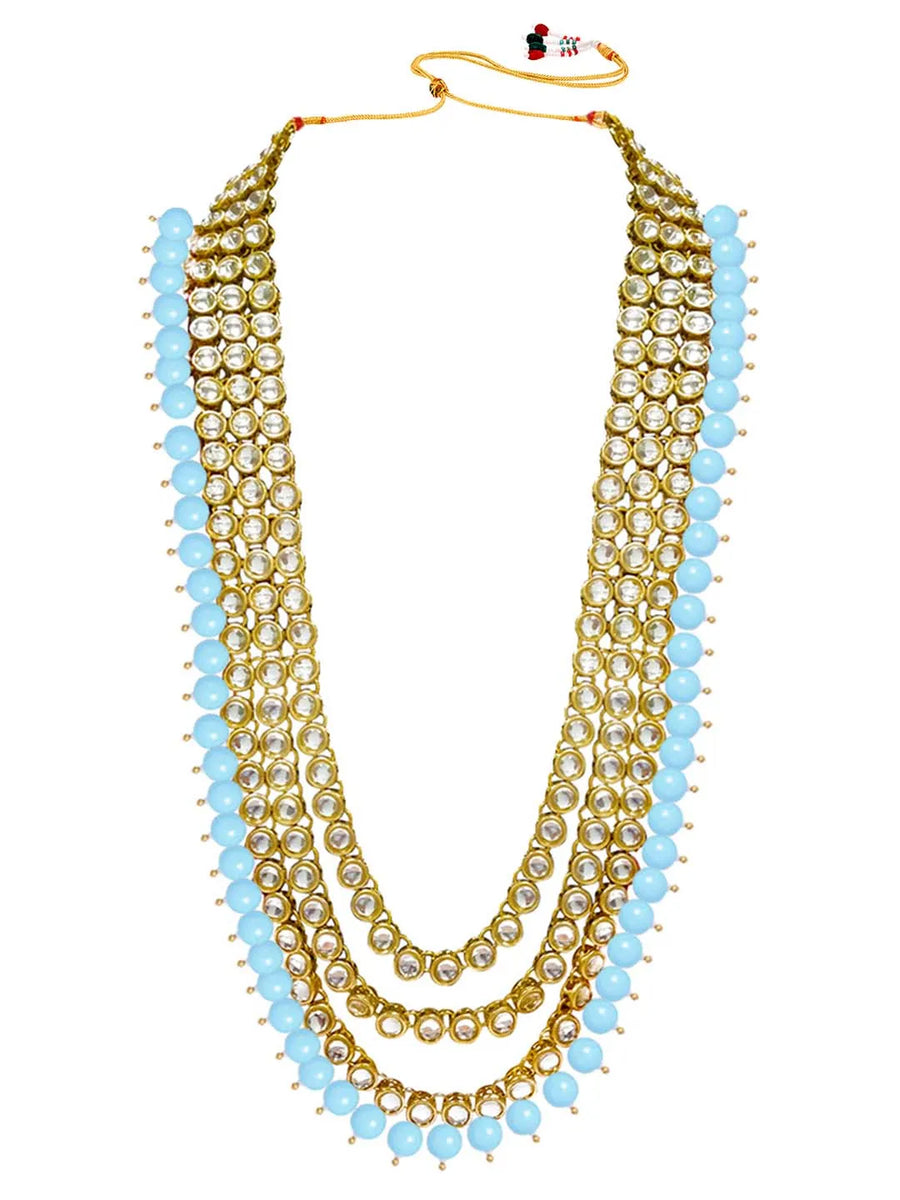 Azure Allure Radiant Bridal Jewellery Set - Sky Blue