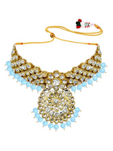 Azure Allure Radiant Bridal Jewellery Set - Sky Blue