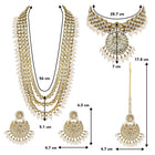 Kundan & Beads Bridal Set by Peora | Traditional Bridal Fashion Jewellery

