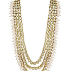 Lush Charms Kundan & Beads Bridal Set - White