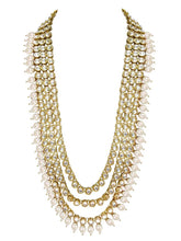 Lush Charms Kundan & Beads Bridal Set - White