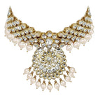 Lush Charms Kundan & Beads Bridal Set - White