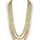 Lush Charms Kundan & Beads Bridal Set - White