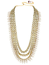 Lush Charms Kundan & Beads Bridal Set - White