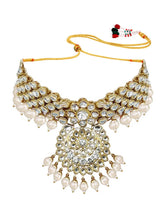 Lush Charms Kundan & Beads Bridal Set - White