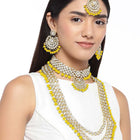 Azure Allure Radiant Bridal Jewellery Set - Yellow