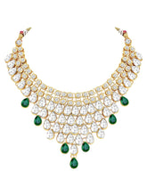 Pure Radiance Green Stone Necklace Set