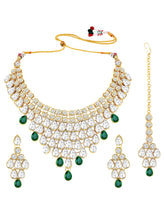 Pure Radiance Green Stone Necklace Set