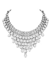 Pure Radiance Silver Plated Stone Necklace Set and Maangtikka