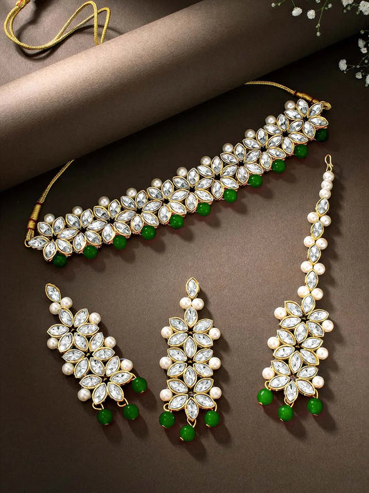 Emerald Bliss Jewellery – Radiant Green Elegance | Peora