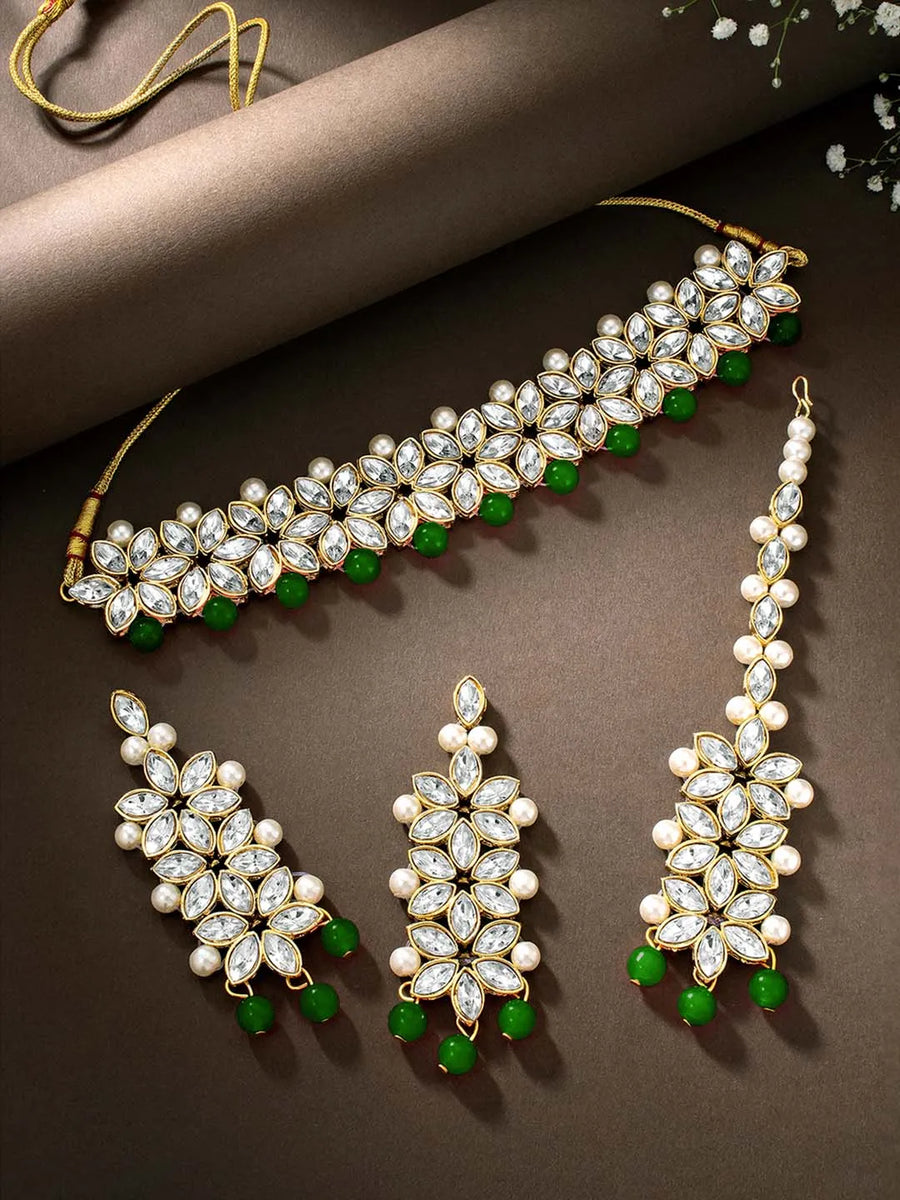 Emerald Bliss Jewellery – Radiant Green Elegance | Peora