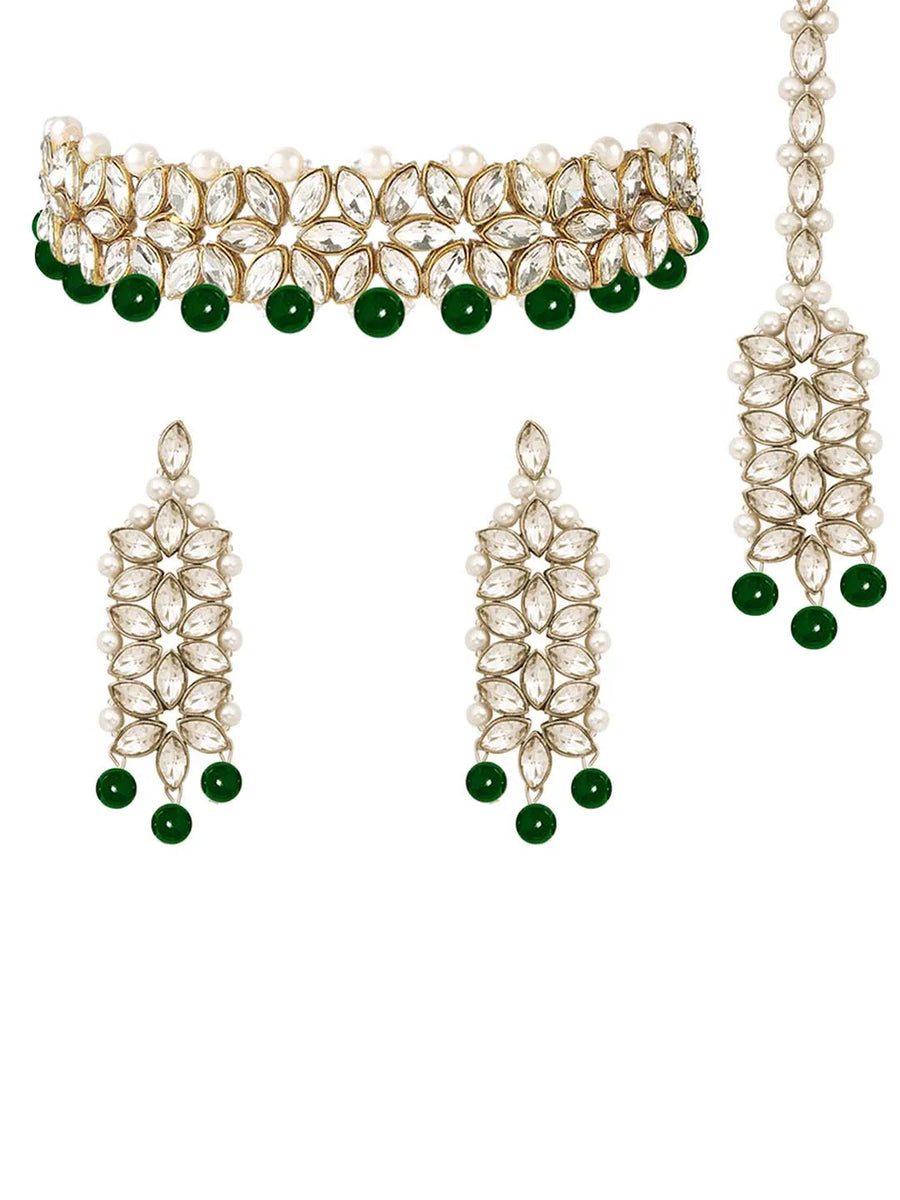 Emerald Bliss Jewellery – Radiant Green Elegance | Peora