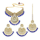 Bridal Glamour Redefined Jewellery Set - Blue
