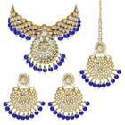 Bridal Glamour Redefined Jewellery Set - Blue