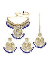 Bridal Glamour Redefined Jewellery Set - Blue