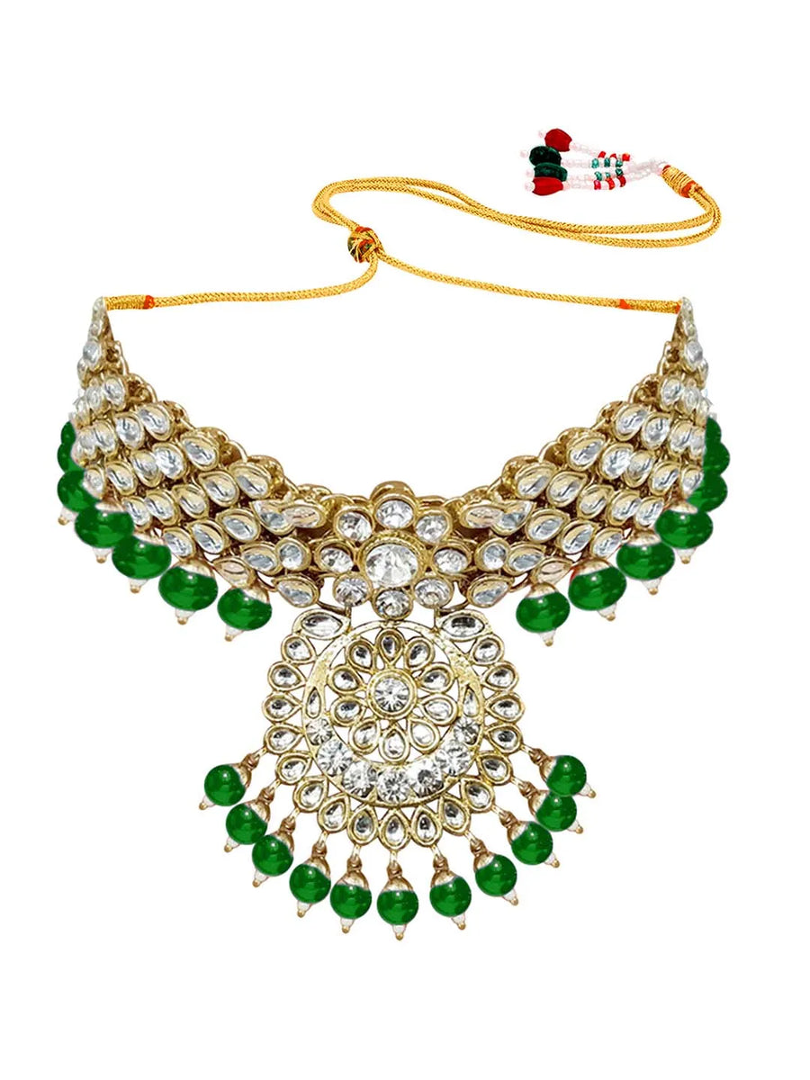 Bridal Glamour Redefined Jewellery Set - Green