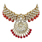 Bridal Glamour Redefined Jewellery Set - Maroon