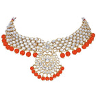 Bridal Glamour Redefined Jewellery Set - Orange