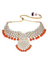 Bridal Glamour Redefined Jewellery Set - Orange