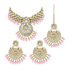 Bridal Glamour Redefined Jewellery Set - Pink