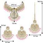 Bridal Glamour Redefined Jewellery Set - Pink