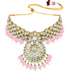 Bridal Glamour Redefined Jewellery Set - Pink