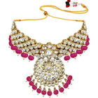 Bridal Glamour Redefined Jewellery Set - Rani Pink